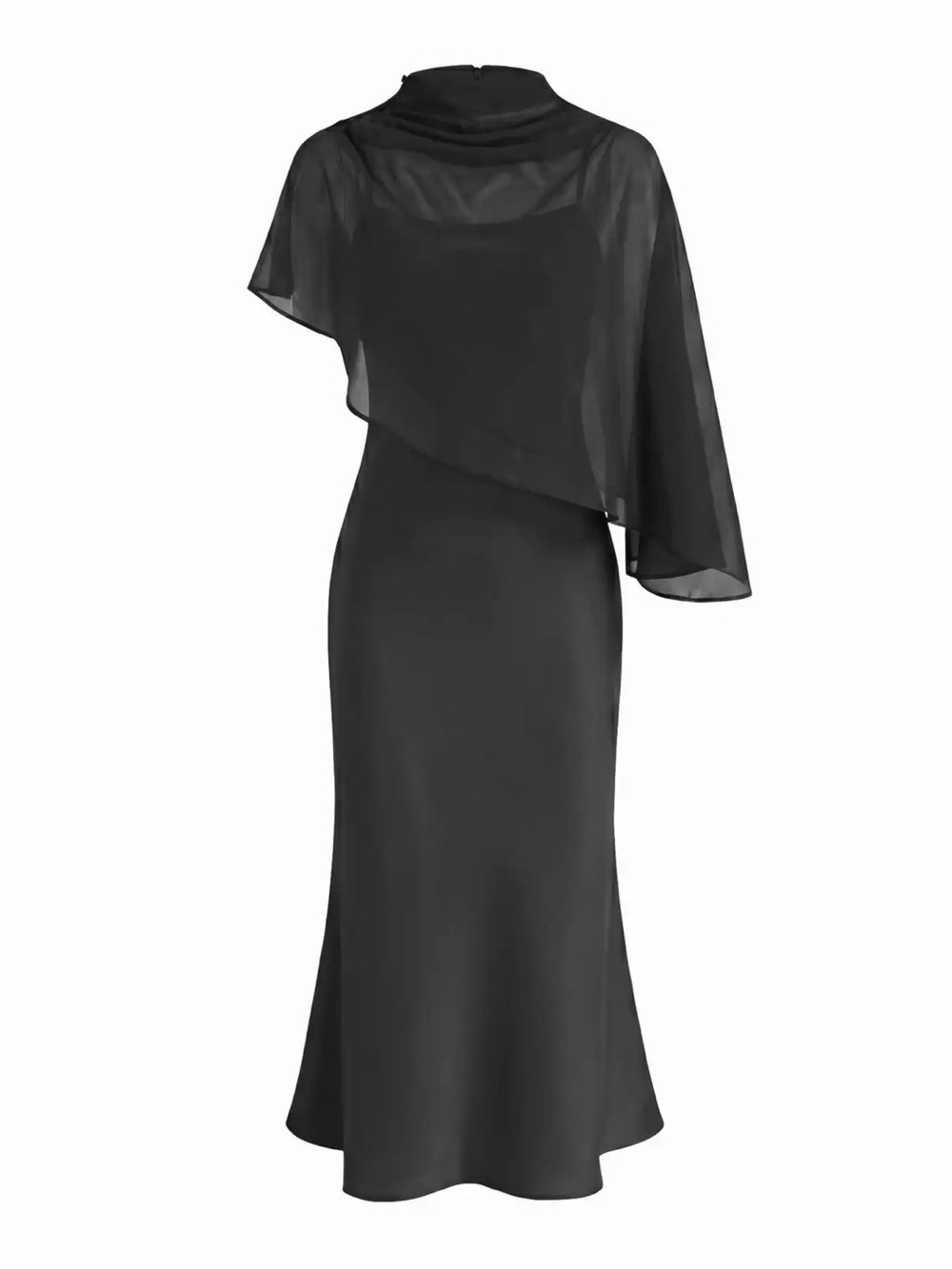 Cider cape sleeve dress